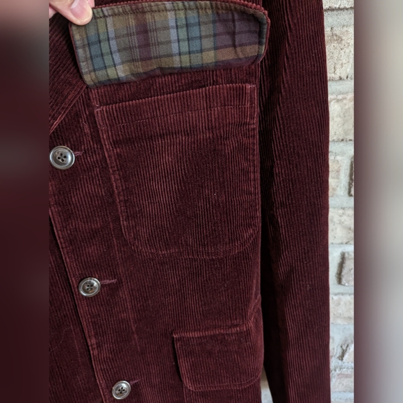NWT JCrew Flannel-lined chore blazer in Italian cotton corduroy - size 38S - Picture 4 of 16